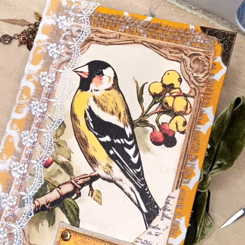 Feathered Beauty Handmade Junk Journal